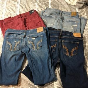 Hollister ALL SOLD  & American Eagle Skinny Jeans